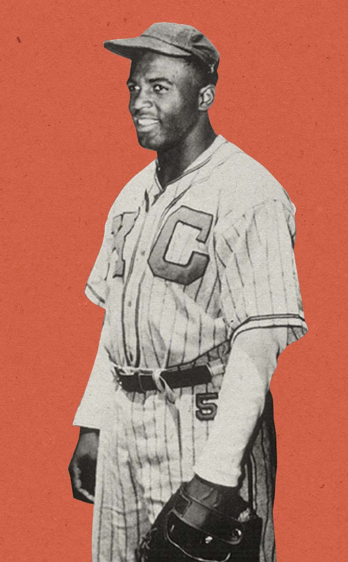 Jackie Robinson in Kansas City uniform