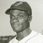 Headshot of Dave Pope in Baltimore Orioles uniform, 1956.