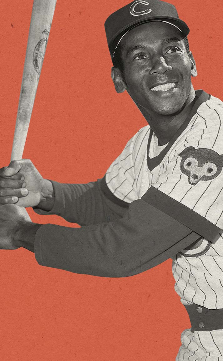 Ernie Banks in Chicago Cubs uniform
